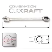 CLICKRAFT CHIAVE COMBINATA 19MM