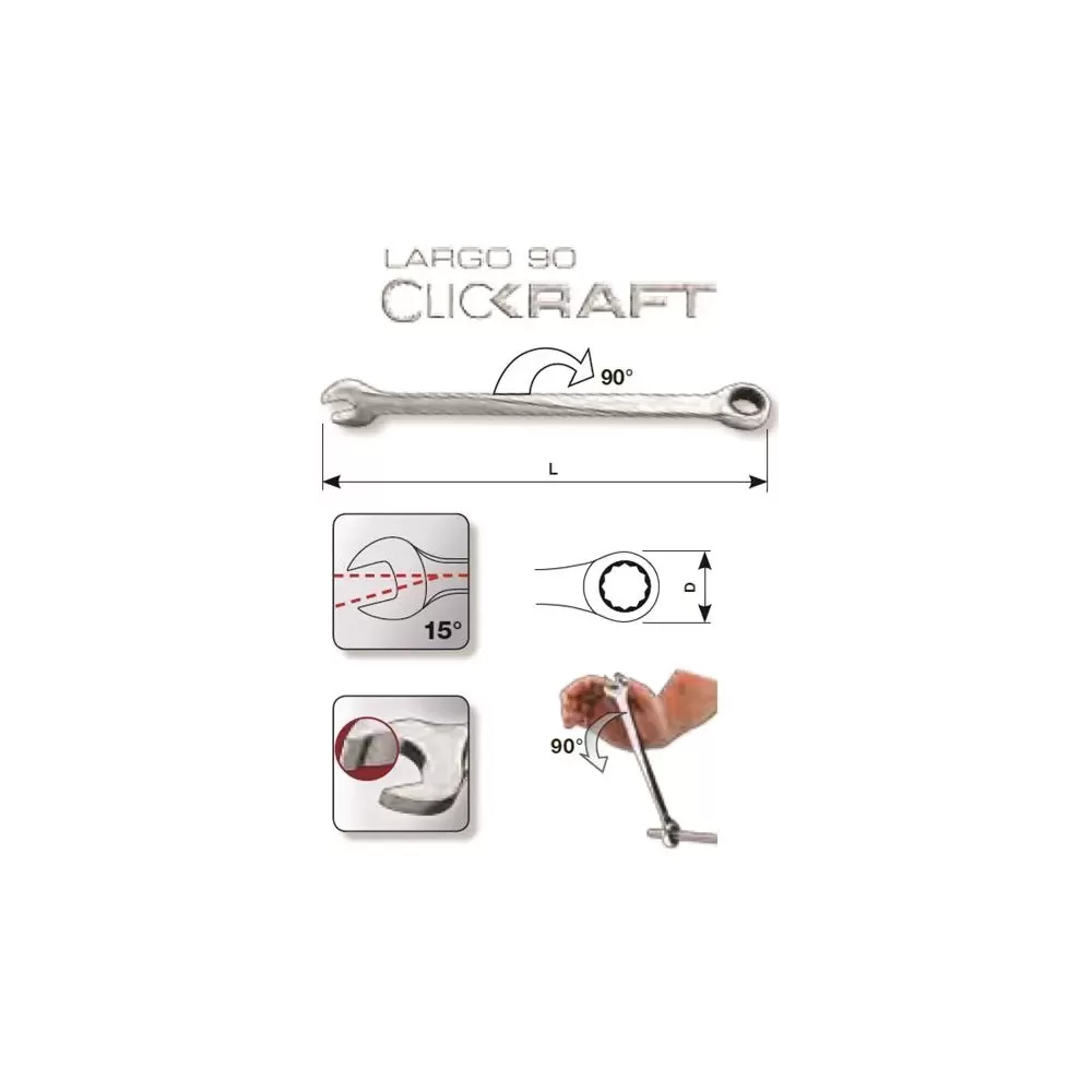 CLICKRAFT CHIAVI LARGO 90 10MM