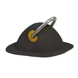 ANELLO A "D" IN GOMMA NERA