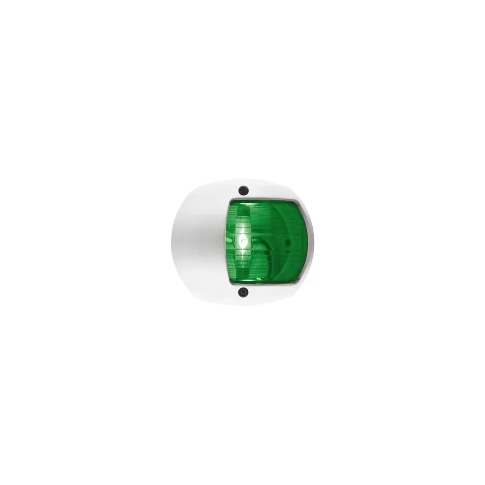LUCE VERDE 12V PLAST.BIANCA