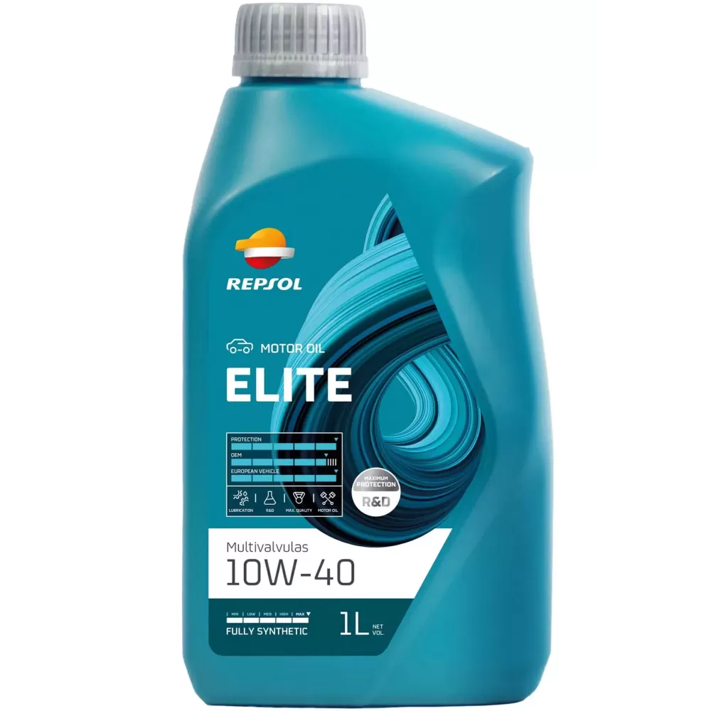 REPSOL ELITE MULTIVALVULAS 10W40 LT.1