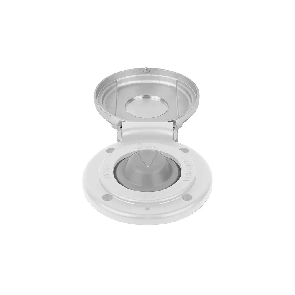 PULSANTE A PIEDE UP INOX/BIANCO