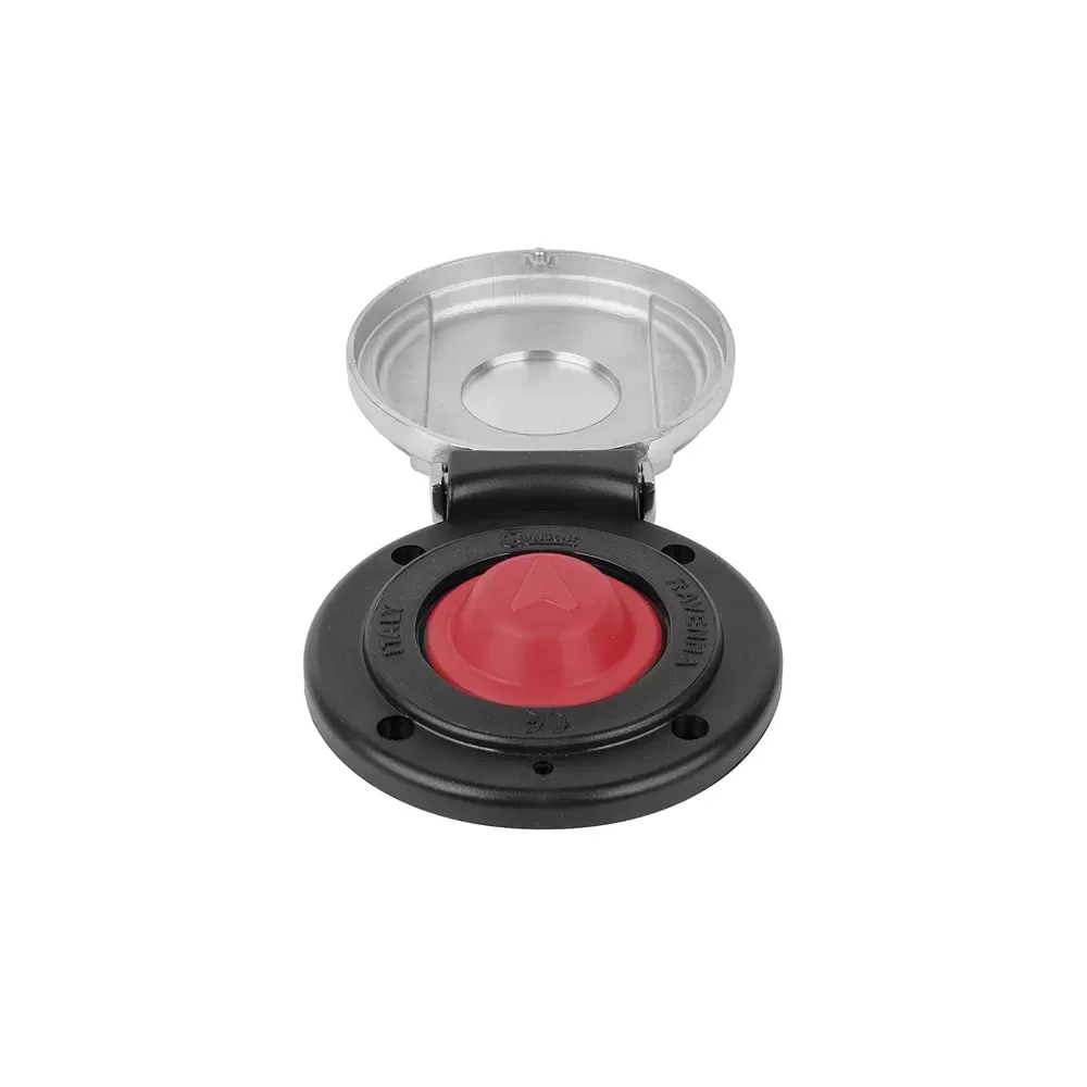 PULSANTE A PIEDE DOWN INOX/NERO