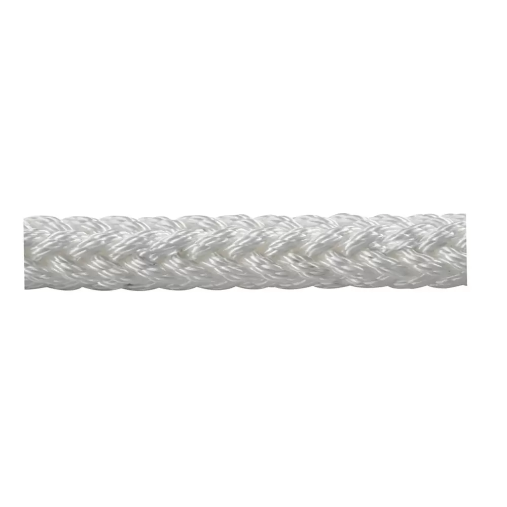 TRECCIA POL. ROUND LINE BIANCO MM.8