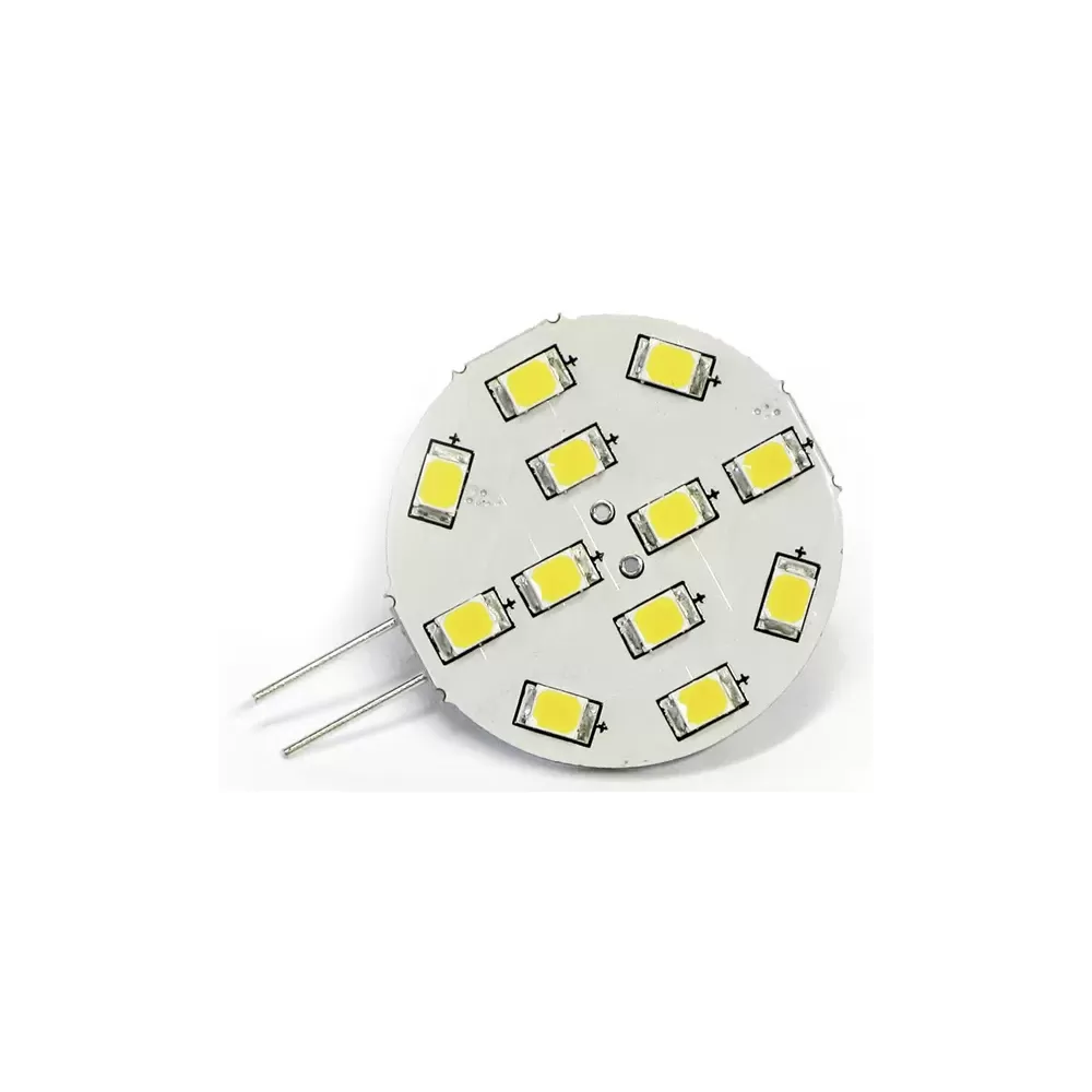 LAMPADA 12 LED G4 DIMM.12V LAT. CALDA