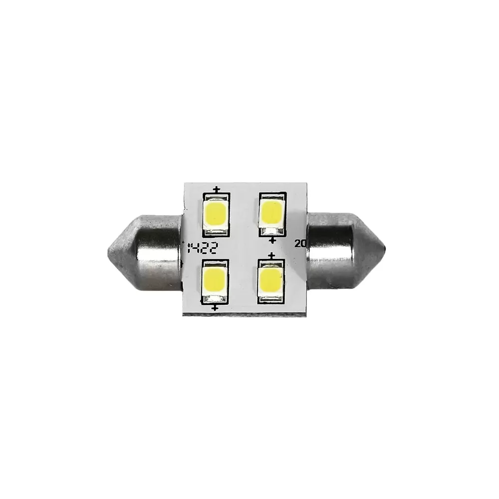 LAMPADA 4 LED SV8.5 MM.31 LUCE CALDA