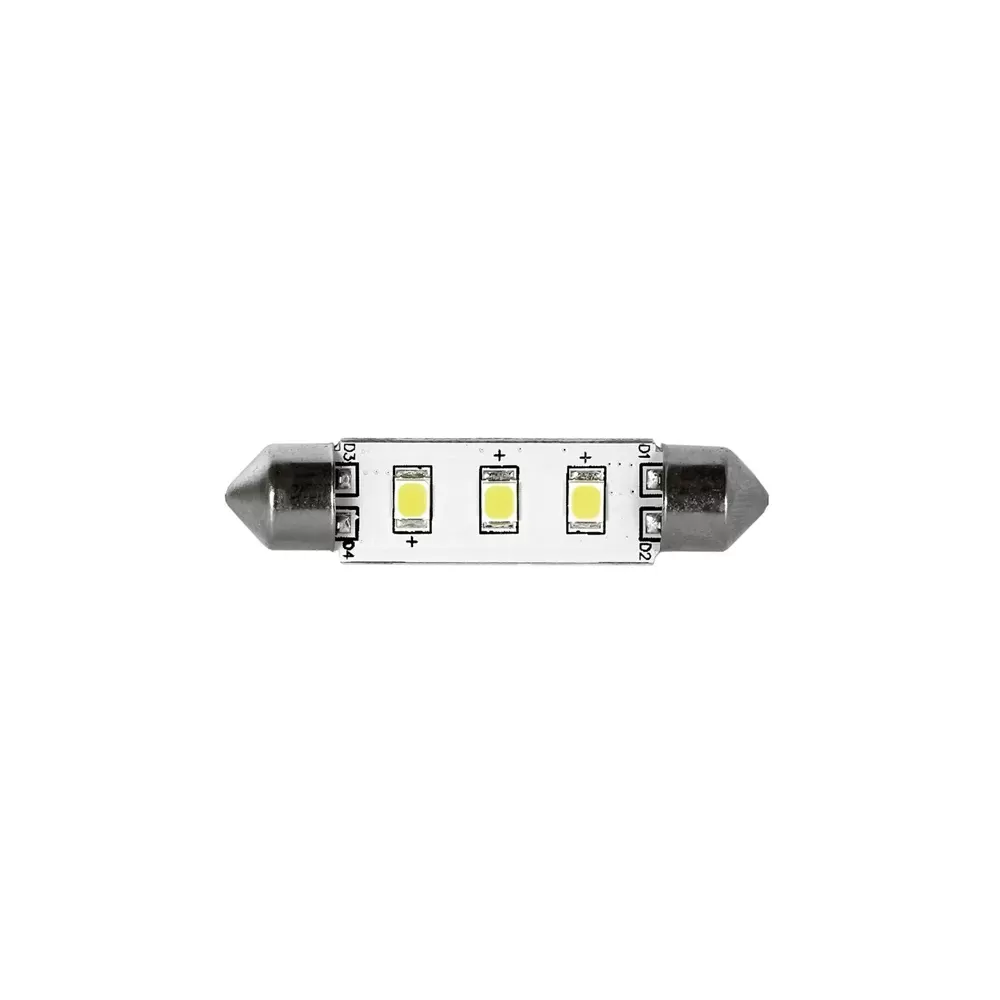 LAMPADA 3 LED SV8.5 MM.37 LUCE CALDA