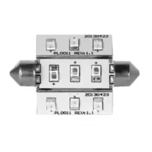 LAMPADA 9 LED SV8.5 MM.42 LUCE ROSSA