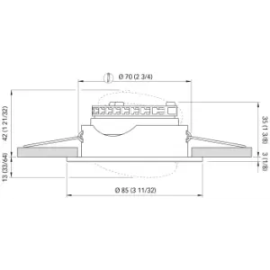 LUCE LED NIKITA 4W IP40 B.NAT. INOX L.