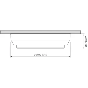 LUCE LED TIM C IP40 CALDO INOX L.