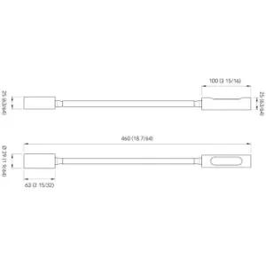LUCE LETTURA CALIFFA WALL CROMO/P. NERA