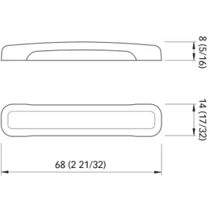 LUCE LED TAB SSR4 INOX LUCIDO BLU