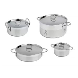 SET PENTOLE ACCIAIO INOX 7 PZ.