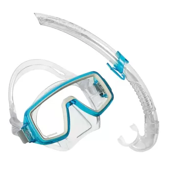 MASCHERA COMBO PLANET JR LX AQUA