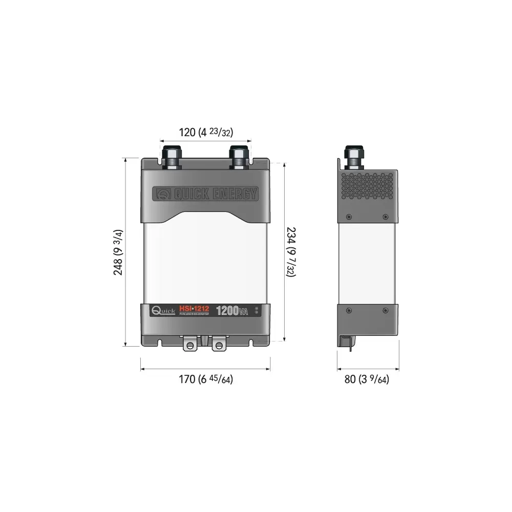 INVERTER HSI 1212 9-16 VDC 1200VA