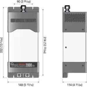 INVERTER HSI 1220 9-16 VDC 2000VA