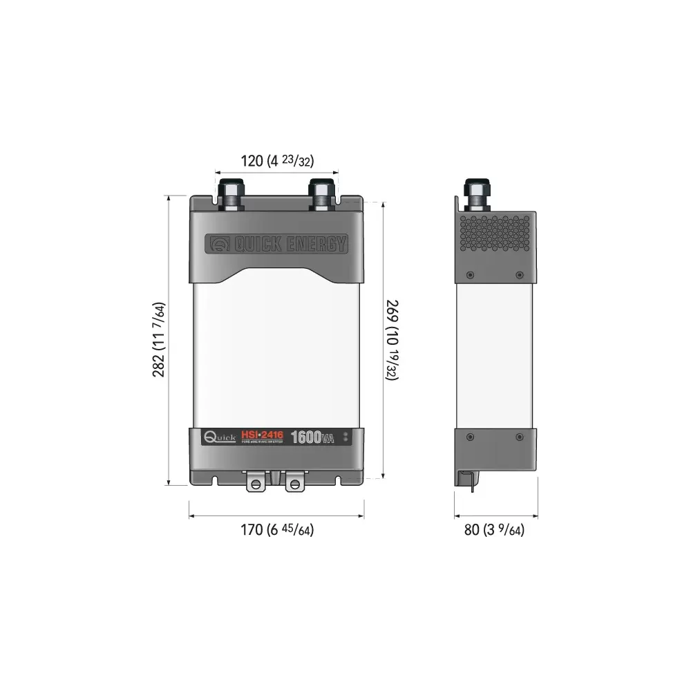 INVERTER HSI 2416 18-32 VDC 1600VA