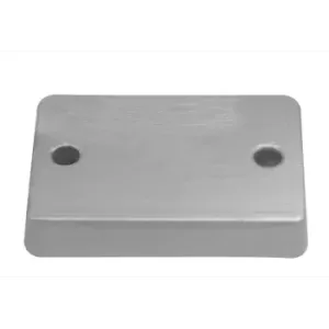 PIASTRA C/FORI ALLUM. MM.130X50X18