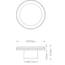 LUCE CORTESIA PLASTICA LED BIANCO