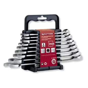 SET CHIAVI COMBINATE INOX