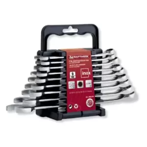 SET CHIAVI COMBINATE INOX