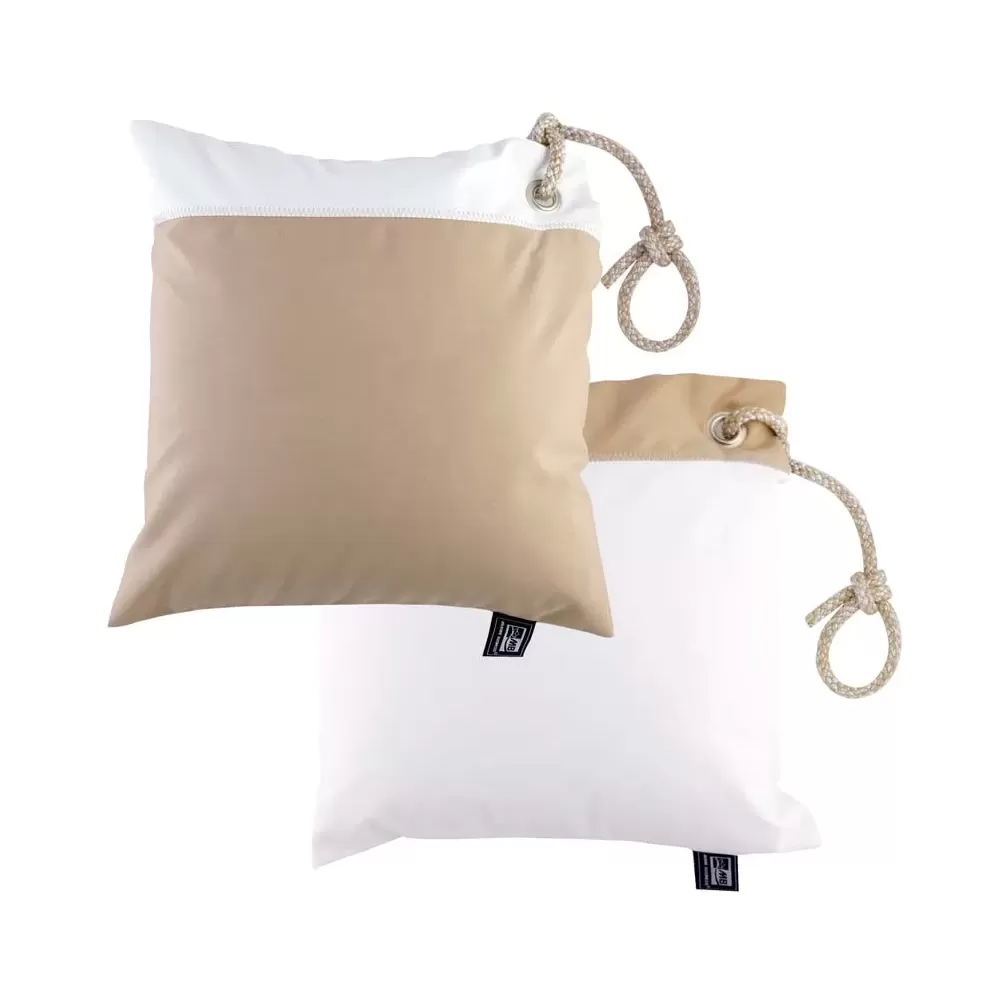 SET CUSCINI BEIGE/BIANCO CM.40X40