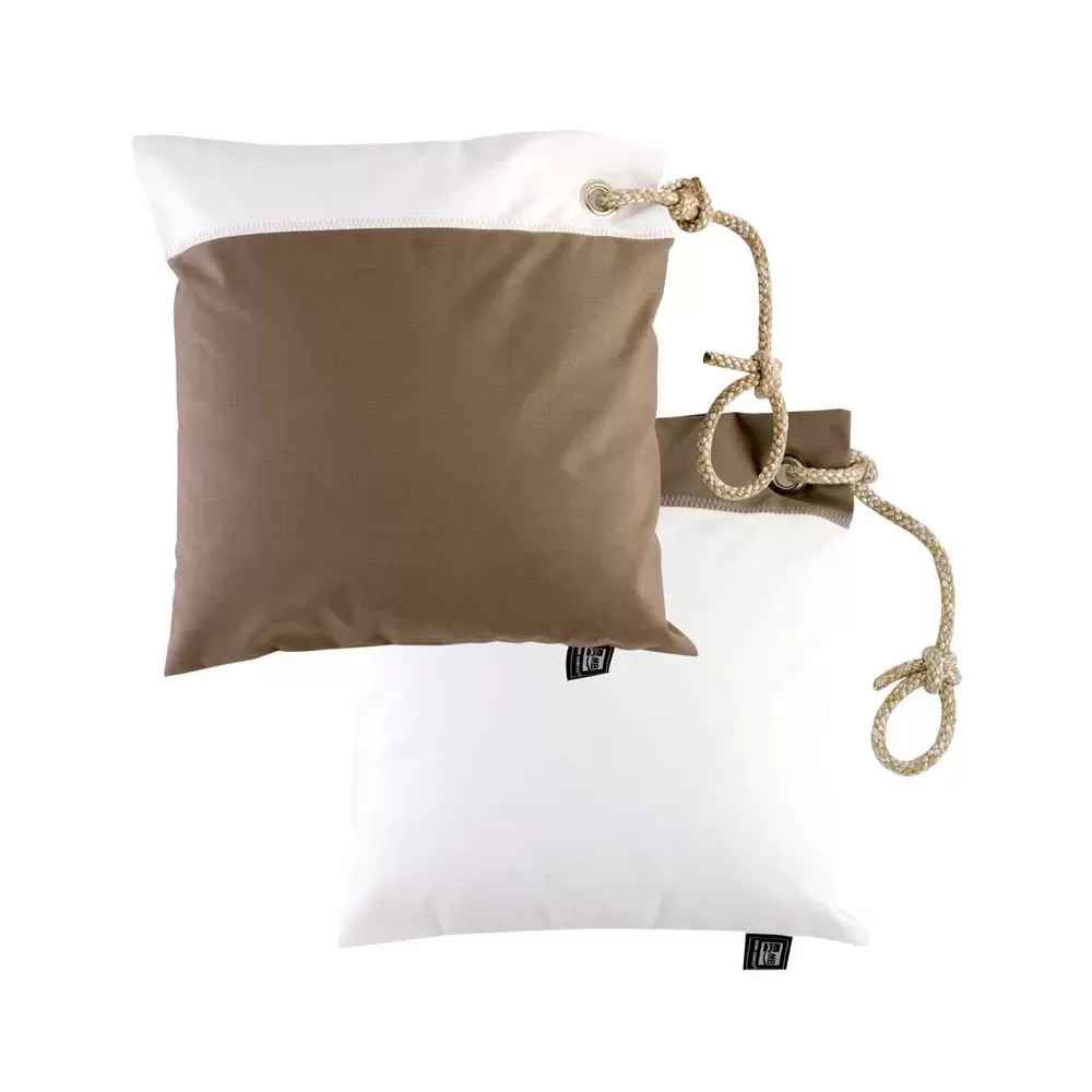 SET CUSCINI MARRONE/BIANCO CM.40X40