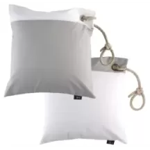 SET CUSCINI GRIGIO CHIARO/BIANCO CM40X40