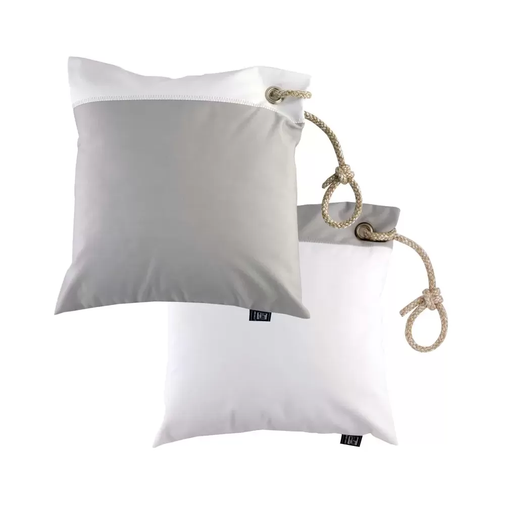 SET CUSCINI GRIGIO CHIARO/BIANCO CM40X40