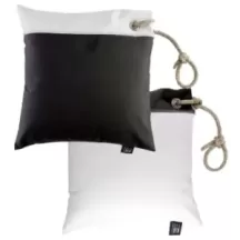 SET CUSCINI GRIGIO SCURO/BIANCO CM.40X40