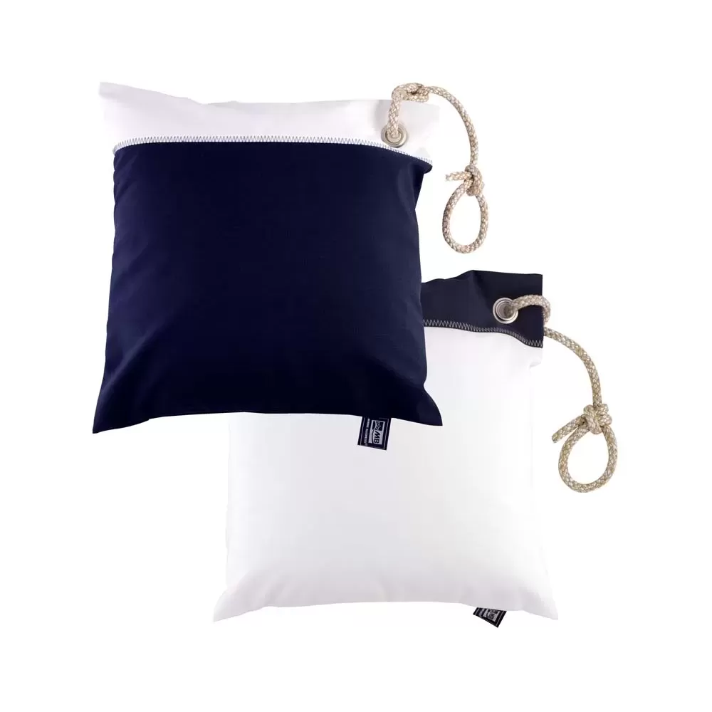SET CUSCINI BLU NAVY/BIANCO CM.40X40