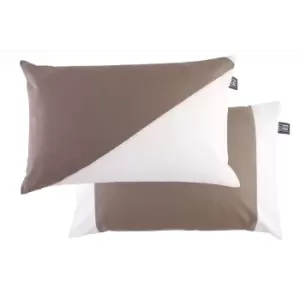 SET CUSCINI MARRONE/BIANCO CM.40X60