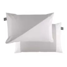 SET CUSCINI GRIGIO CHIARO/BIANCO CM40X60