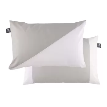 SET CUSCINI GRIGIO CHIARO/BIANCO CM40X60