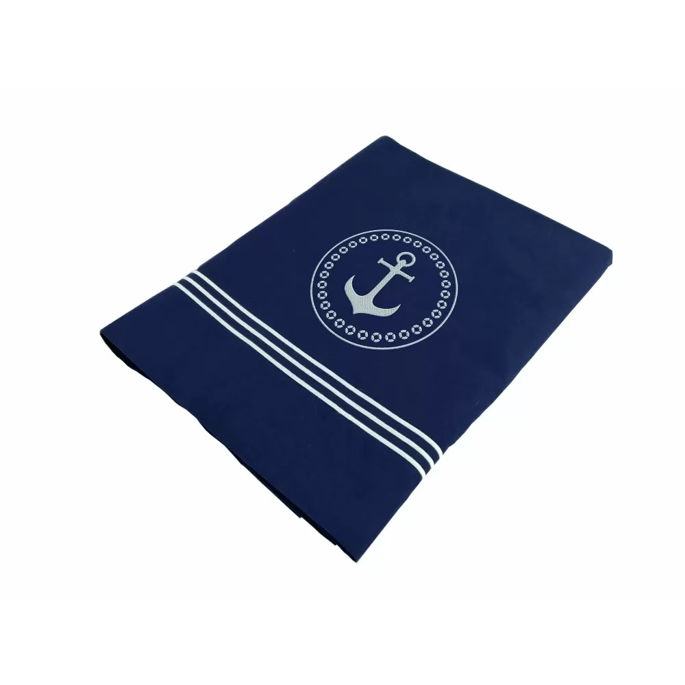 LENZUOLO SINGOLO + FEDERA BLU NAVY