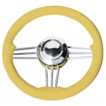 VOLANTE INOX IMPUGNAT. AVORIO CM.35