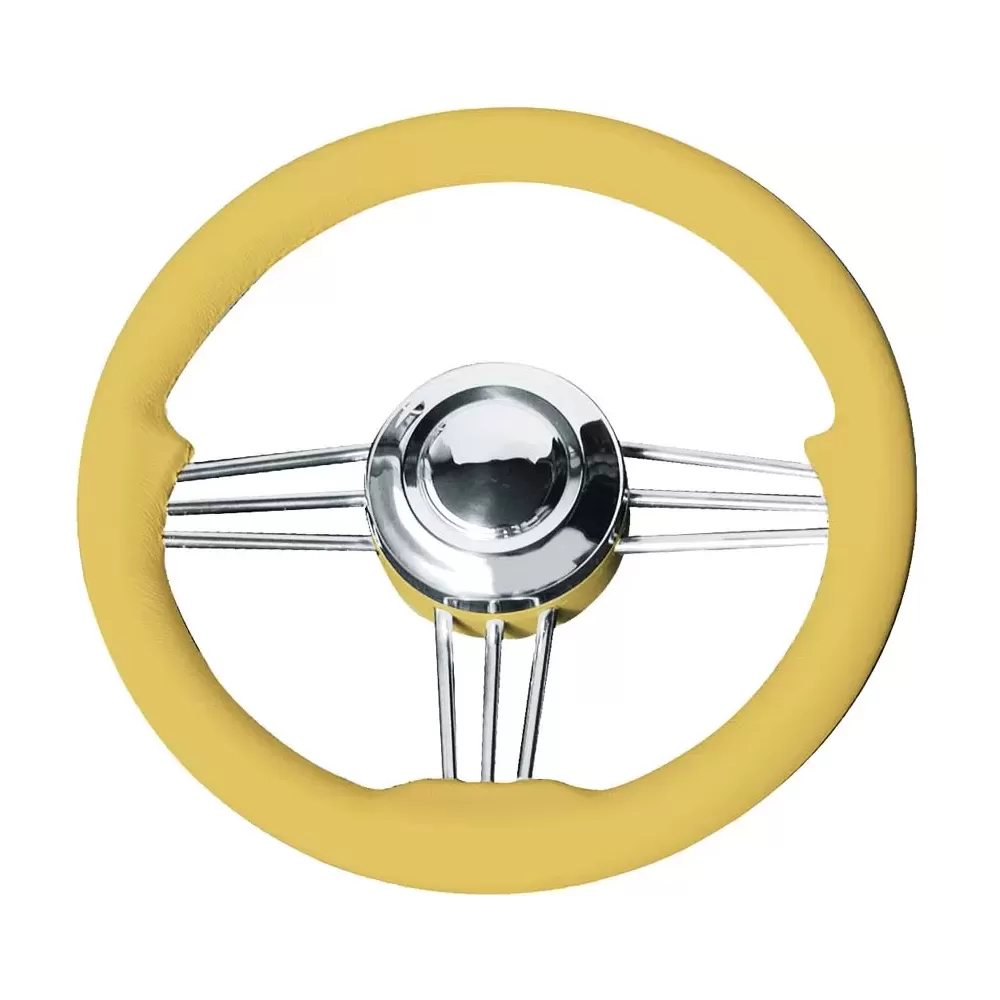 VOLANTE INOX IMPUGNAT. AVORIO CM.35