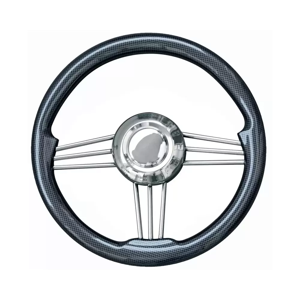 VOLANTE INOX IMPUGNAT.CARBONIO CM.35