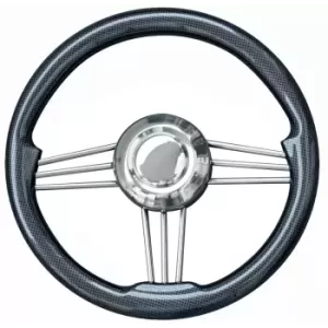 VOLANTE INOX IMPUGNAT.CARBONIO CM.35