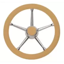 VOLANTE INOX IMPUGNAT.AVORIO CM.35