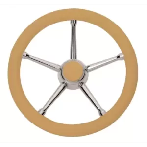 VOLANTE INOX IMPUGNAT.AVORIO CM.35