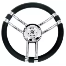 VOLANTE INOX IMPUGNAT.NERO CM.35