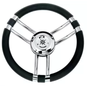 VOLANTE INOX IMPUGNAT.NERO CM.35