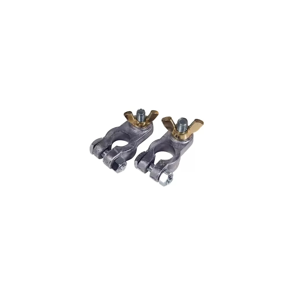 COPPIA MORSETTI BATTERIA ANCOR OTT.STAGN