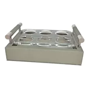 VASSOIO BEIGE PER BICCHIERINI