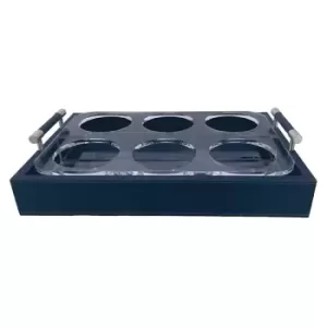 VASSOIO NAVY PER BICCHIERI MEDI