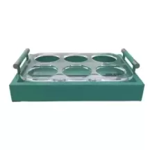 VASSOIO TURCHESE PER BICCHIERI MEDI