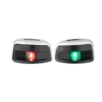 COPPIA FANALI LED INOX ORIZZONTALE