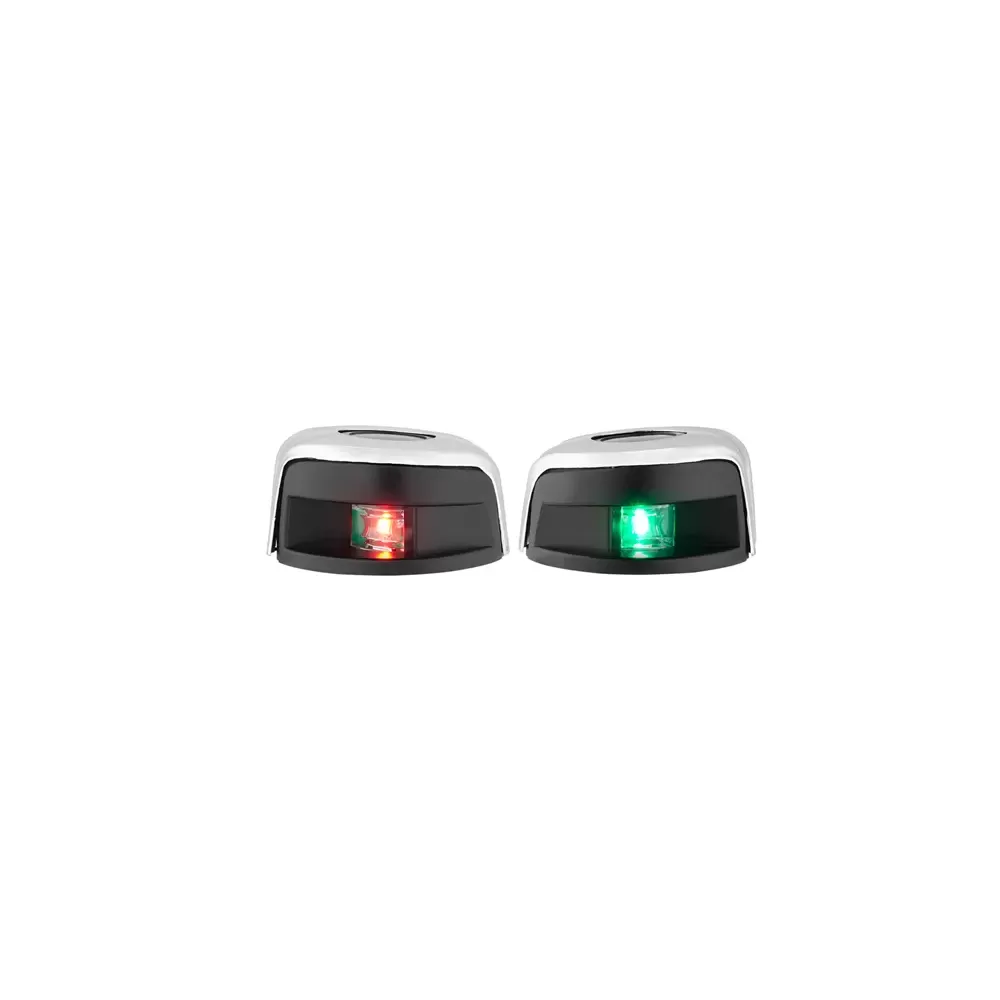 COPPIA FANALI LED INOX ORIZZONTALE