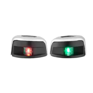 COPPIA FANALI LED INOX ORIZZONTALE
